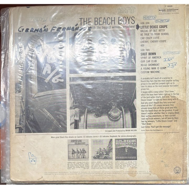 The Beach Boys - Little Deuce Coupe 32 reverso