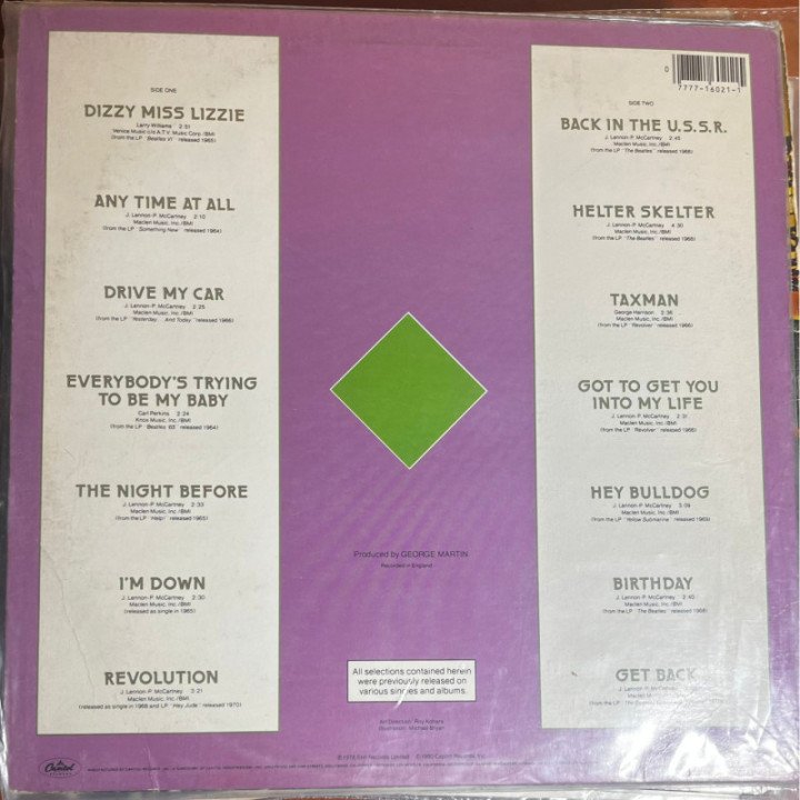 The Beatles - Rock n' Roll Music Volume 2 reverso