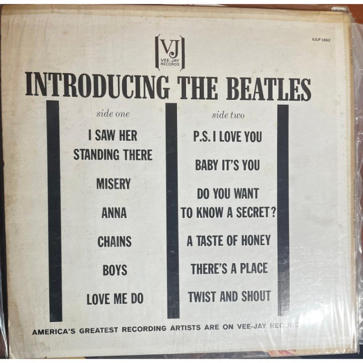 The Beatles - Introducing the Beatles... reverso