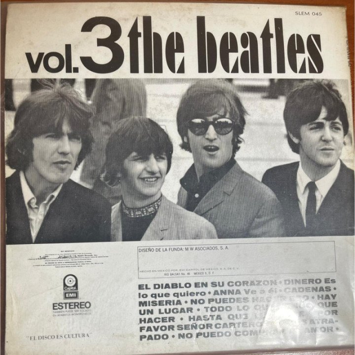 The Beatles - Vol. 3 reverso