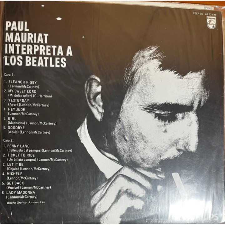 The Beatles - Paul Mariat Interpreta a Los Beatles reverso