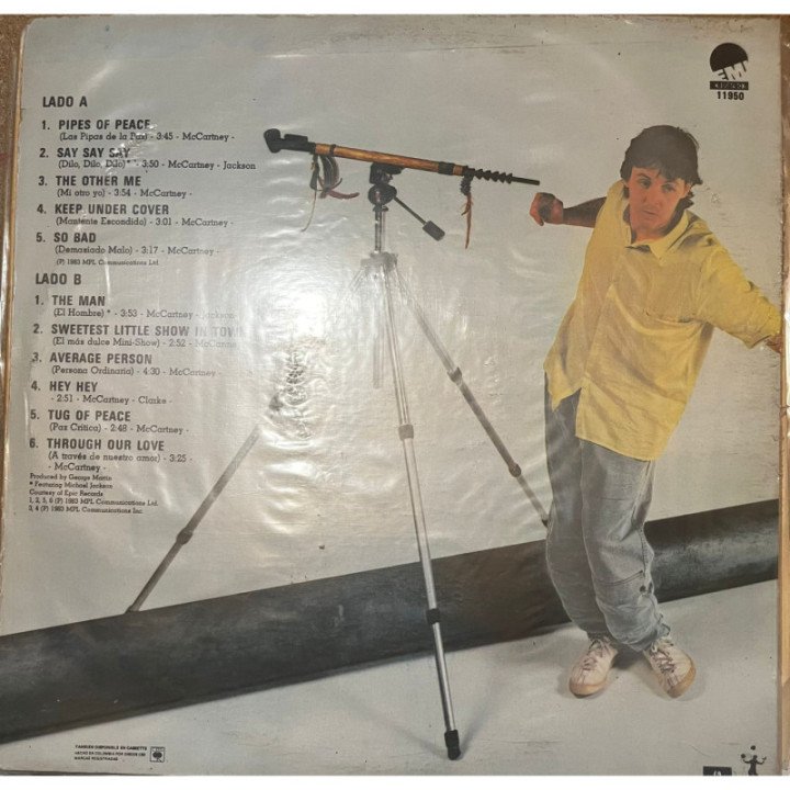 Paul McCartney - Pipes of Peace reverso