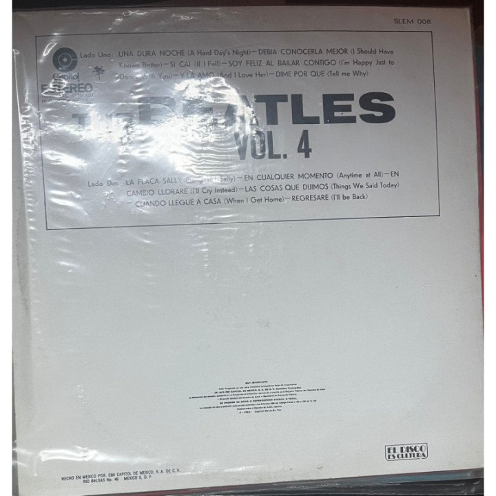 The Beatles - Yeah! Yeah! Yeah! vol.4 reverso