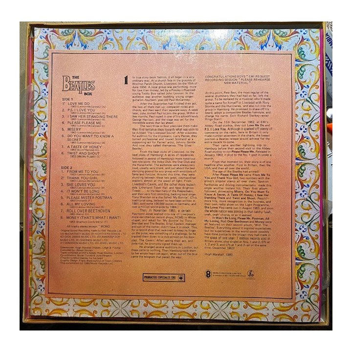 The Beatles - The Beatles Box (8 vinilos) reverso