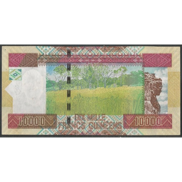 Guinea 10.000 Francs 2012 P46 reverso