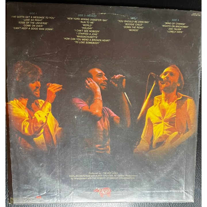 Bee Gees -... Live (2 Vinilos) reverso