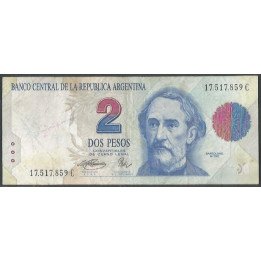 Argentina 2 Pesos ND1993 Serie C P340b