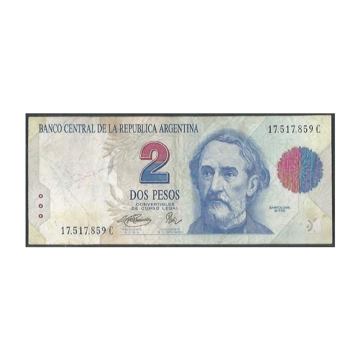 Argentina 2 Pesos ND1993 Serie C P340b