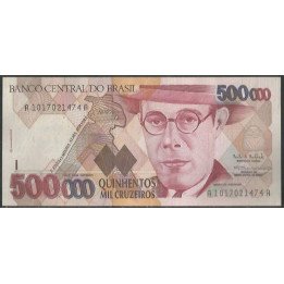 Brasil 500.000 Cruzeiros ND1993 Firma 30 P236a