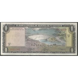 El Salvador 1 Colon 15 Oct 1974 P120