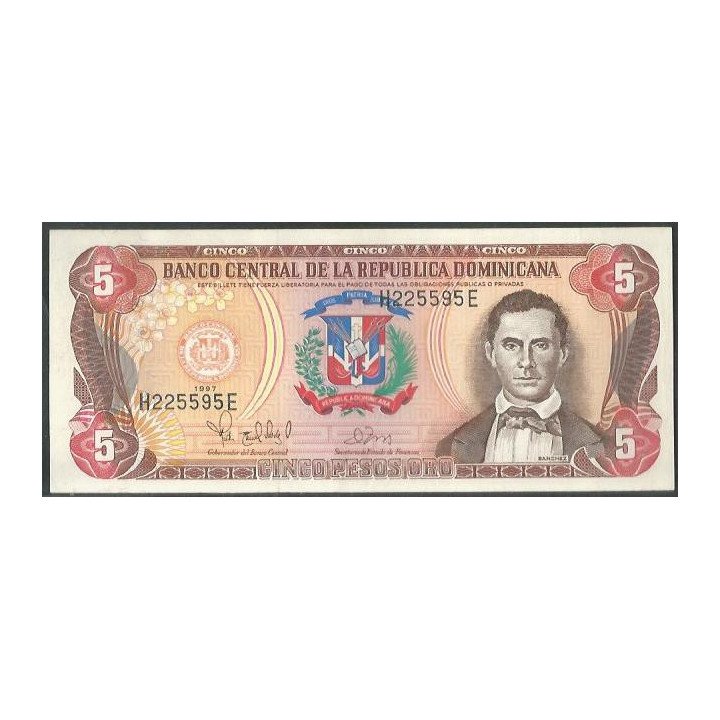 Rep. Dominicana 5 Pesos 1997 P152b