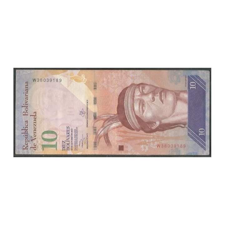 Venezuela 10 Bolivares 29 Oct 2013 W 8 Dig P90d
