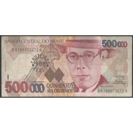 Brasil 500 Cruzeiros Reais ND1993 Firma 32 P239a