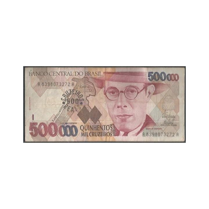 Brasil 500 Cruzeiros Reais ND1993 Firma 32 P239a