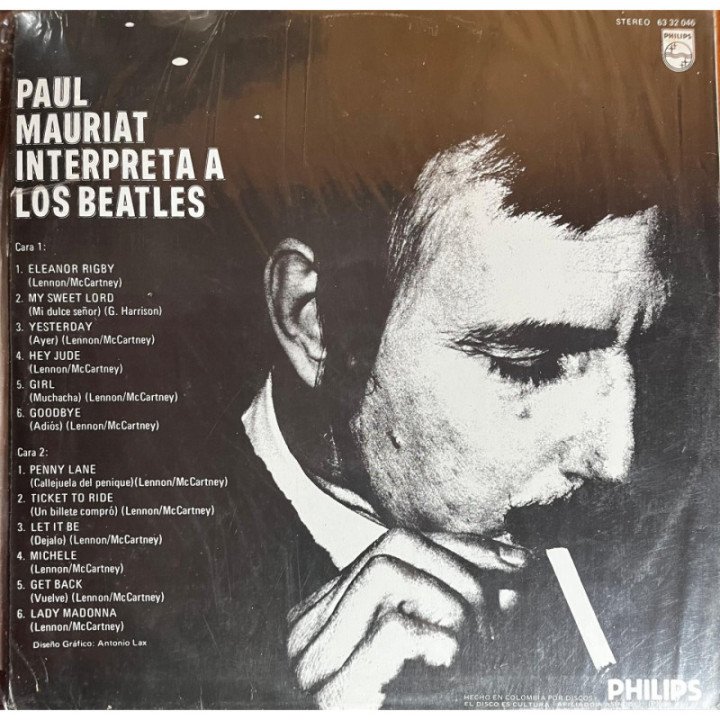 The Beatles - Paul Mauriat Interpreta a Los Beatles reverso
