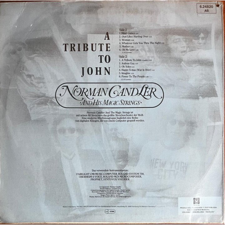John Lennon - Norman Gandler and His Magic Strings play John Lennon reverso