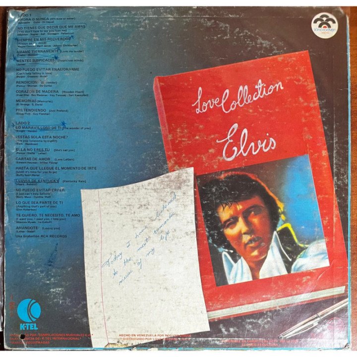 Elvis Presley - Love Collection reverso