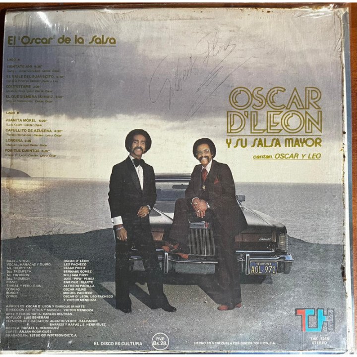 Oscar D' Leon - El ''Oscar'' de La Salsa reverso