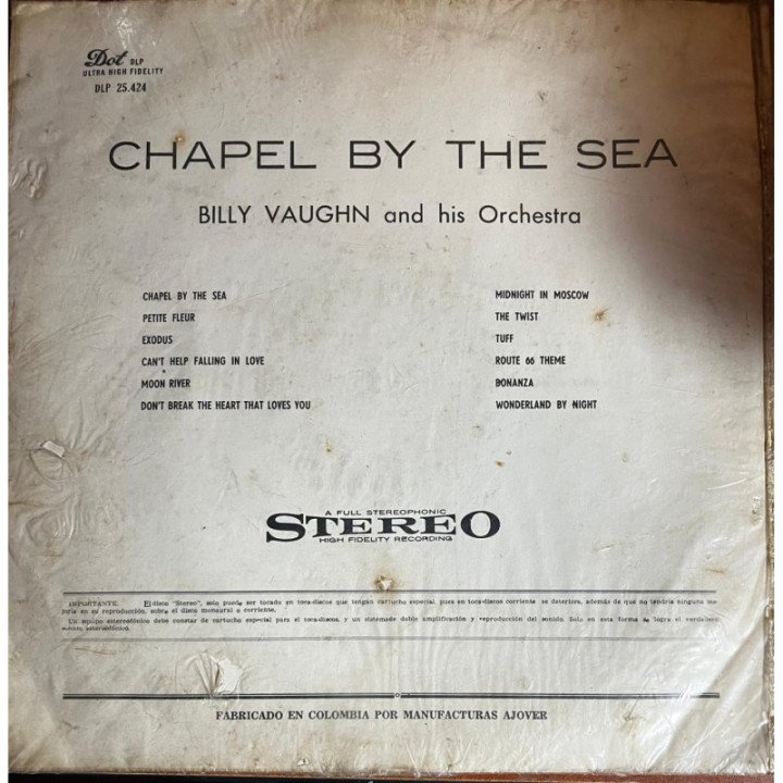 Billy Vaughn - Chapel by the Sea reverso