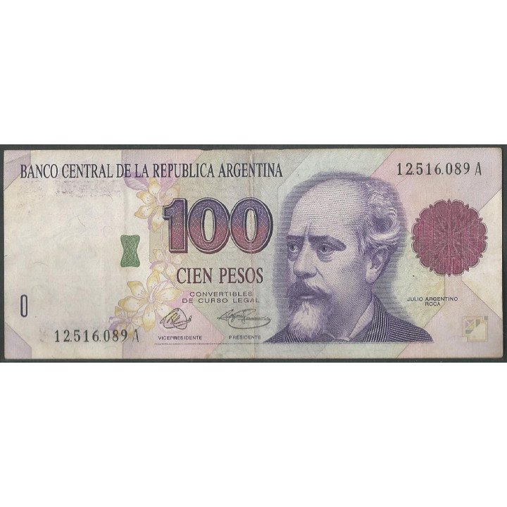 Argentina 100 Pesos ND1999-2002 Serie A P351
