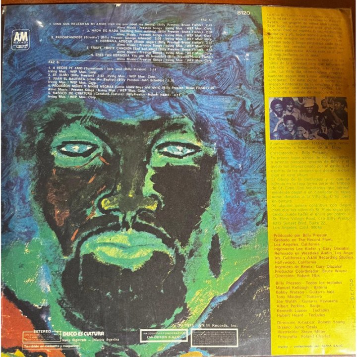 Billy Preston - los Chicos Y Yo reverso