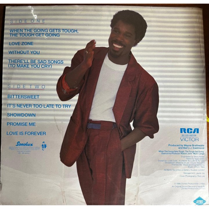 Billy Ocean - Love Zone reverso