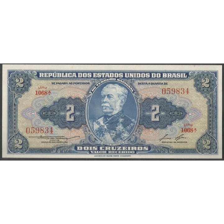 Brasil 2 Cruzeiros ND1954-8 Firma 6 P151b