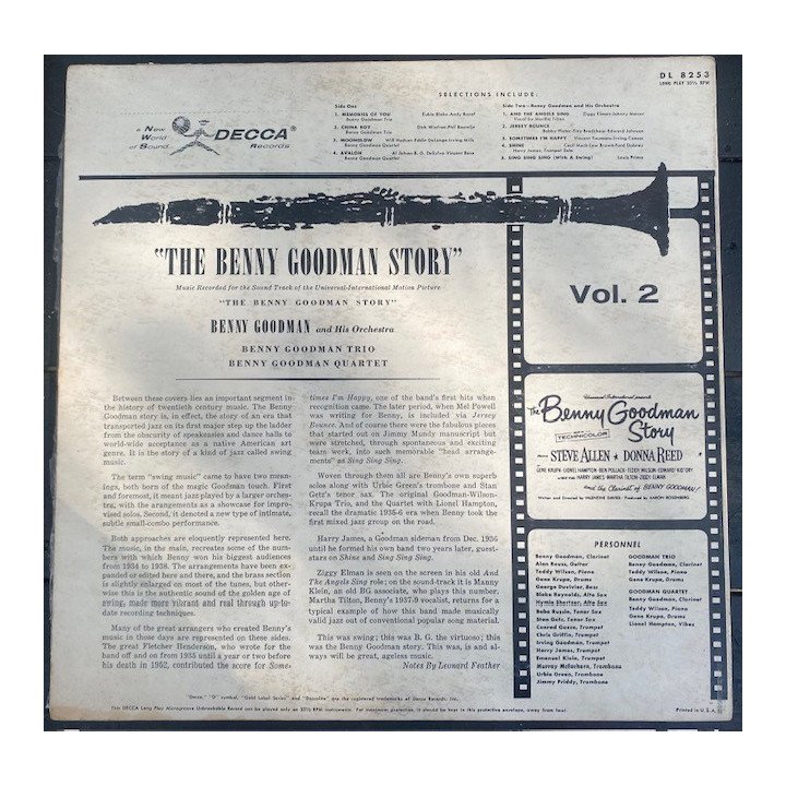 Benny Goodman - The Benny Goodman Story Vol. 2 reverso