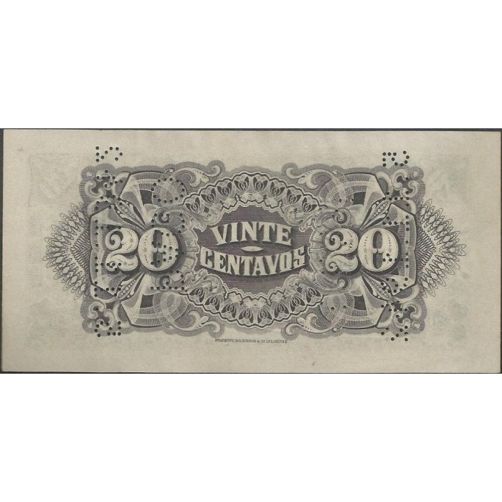 Compañia de Mozambique 20 Centavos 25 Nov 1933 PR29 reverso