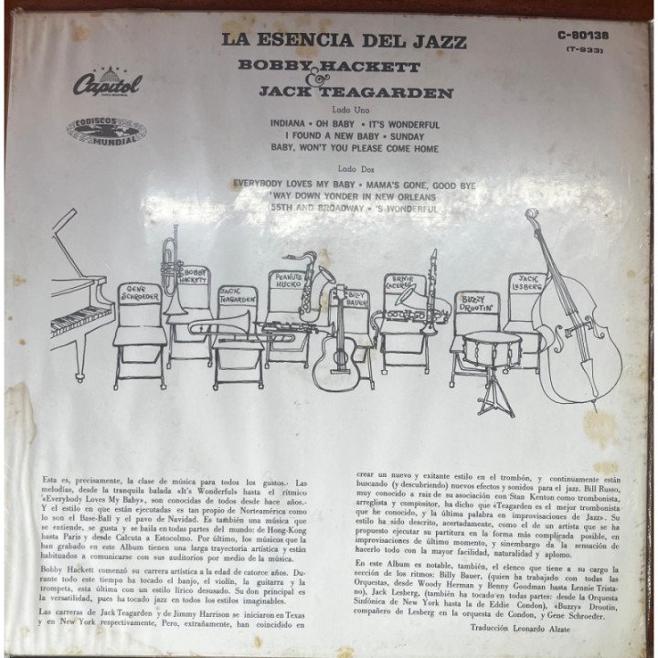 Bobby Hackett - Jack Teagarden Jazz Ultimate reverso