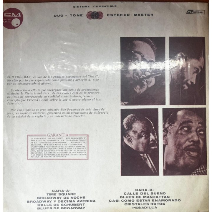 Historia del Jazz - Bob Freeman y su orquesta reverso