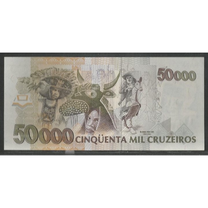 Brasil 50.000 Cruzeiros ND1993 P234 reverso