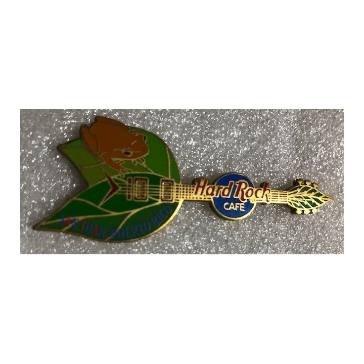 Hard Rock Cafe San Juan Puerto Rico Guitarra con rana HRC001