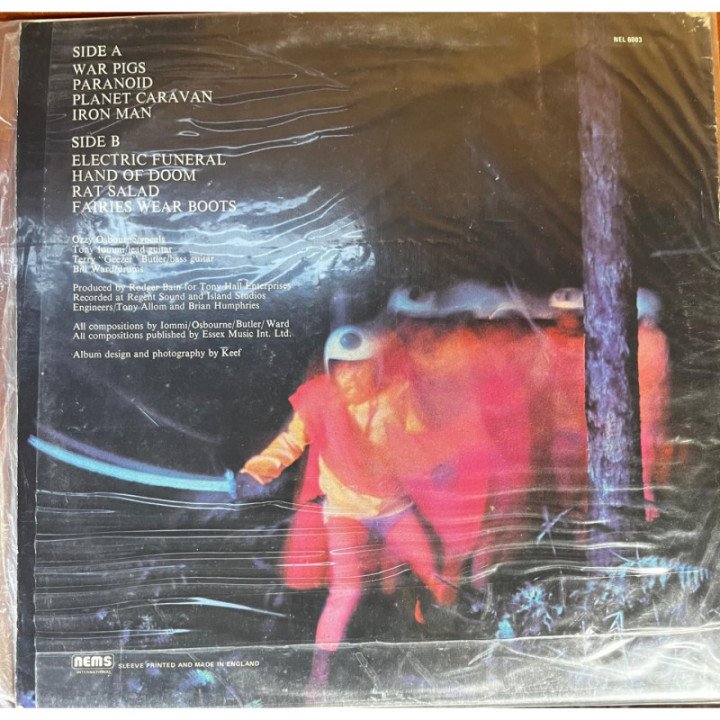 Black Sabbath - Paranoid reverso