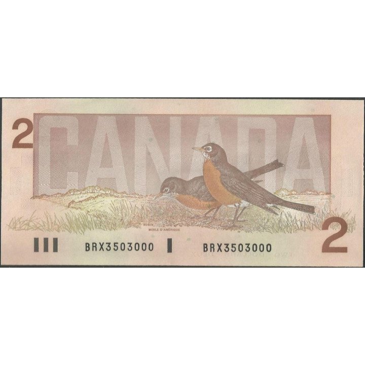 Canada 2 Dollars 1986 P94c reverso