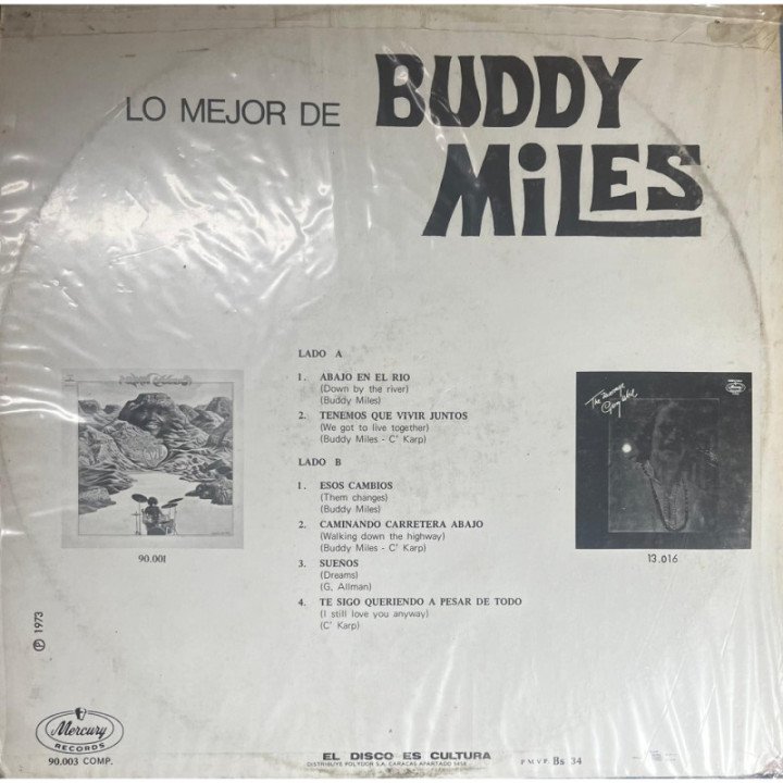 Buddy Miles Band - Lo Mejor De Buddy Miles reverso