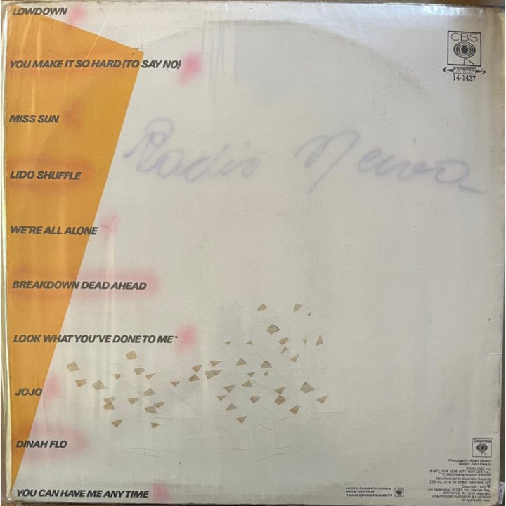 Boz Scaggs - Hits! reverso