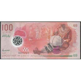 Maldivas 100 Rufiyas 10 Mar 2018 P29b