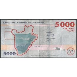 Burundi 5.000 Francs 7 Nov 2022 P58
