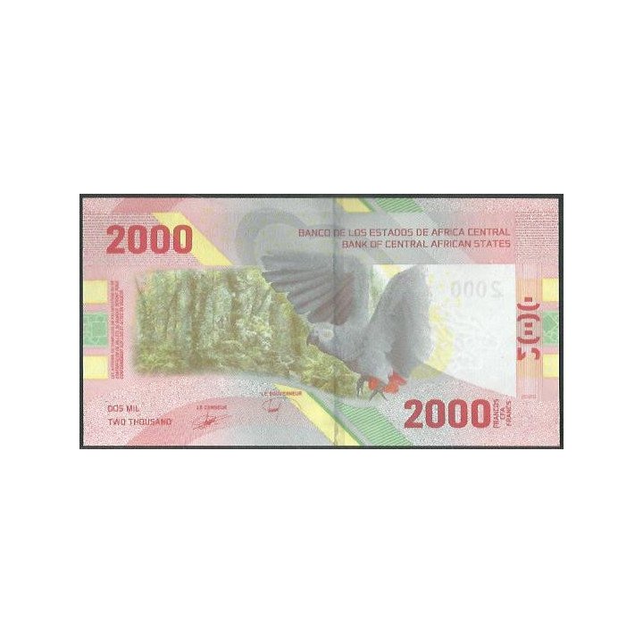 Africa Central 2.000 Francs 2022 P702 reverso