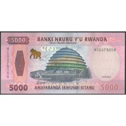 Rwanda 5.000 Francs 28 Jun 2024 P45