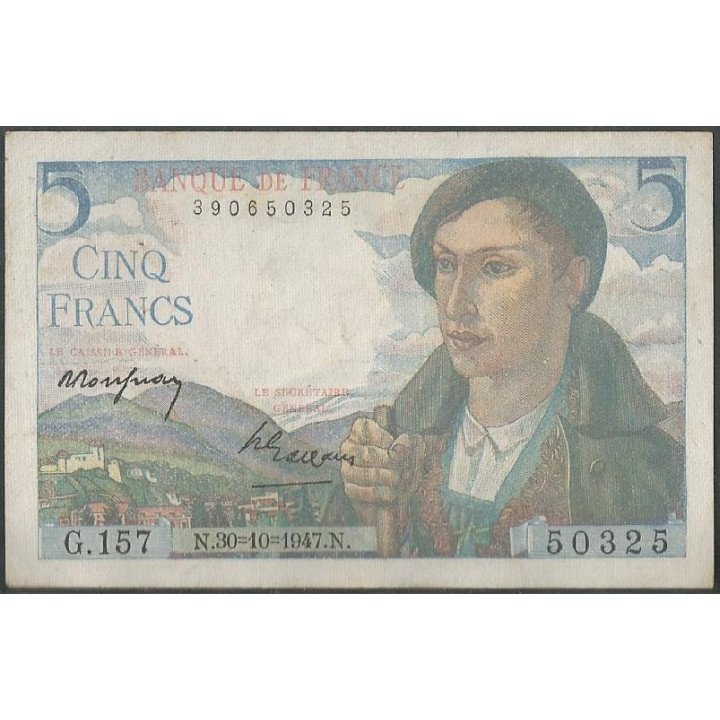Francia 5 Francs 30 Oct 1947 P98b