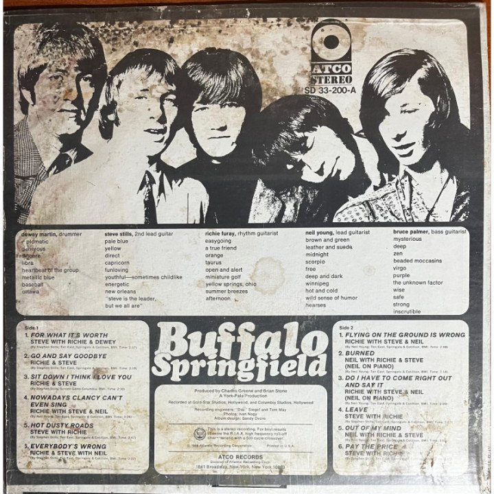 Buffalo Springfield - Buffalo Springfield reverso