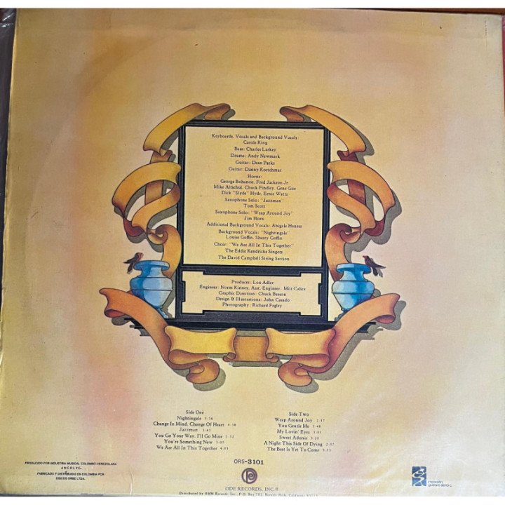Carole King - Wrap Around Joy reverso