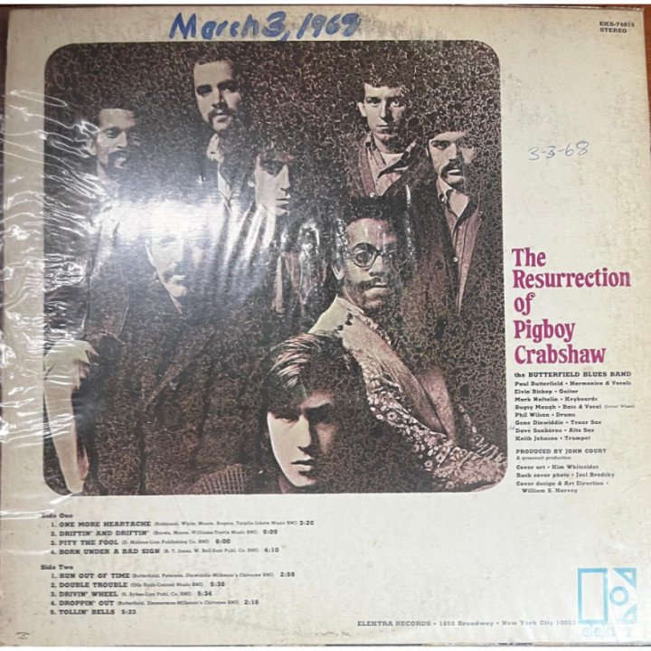 The Butterfield Blues Band - The Resurrection of Pigboy Crabshaw reverso