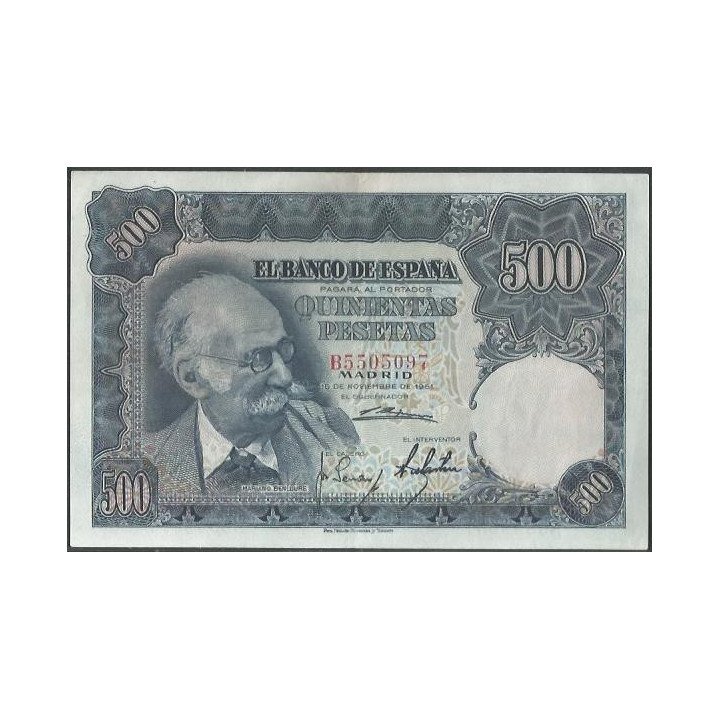 España 500 Pesetas 15 Nov 1951 P142a