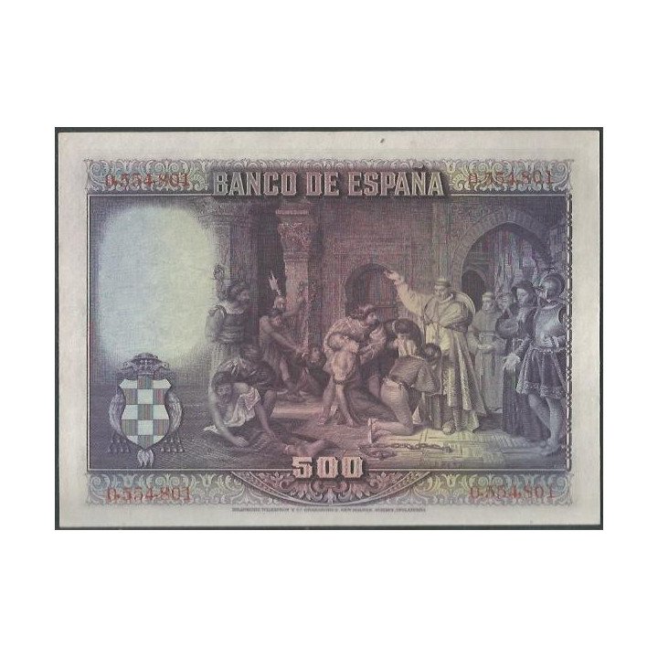 España 100 Pesetas 15 Ago 1928 P77a reverso