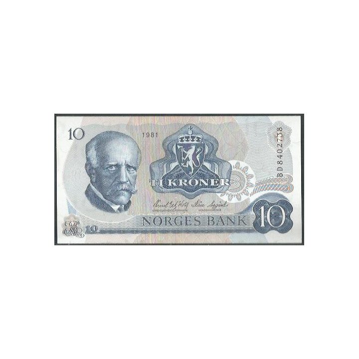 Noruega 10 Kroner 1981 P36c