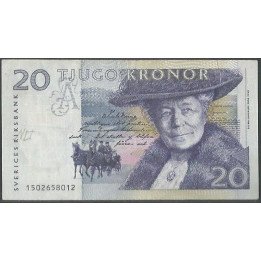 Suecia 20 Kronor 1991 P61a