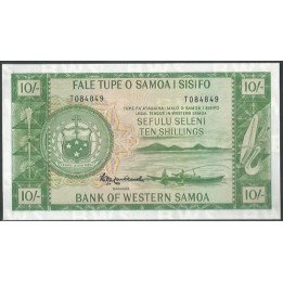 Samoa Occidental 10 Shillings ND2020 P13CS